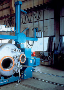 welding column and boom on rotator welding column and boom on rotator
